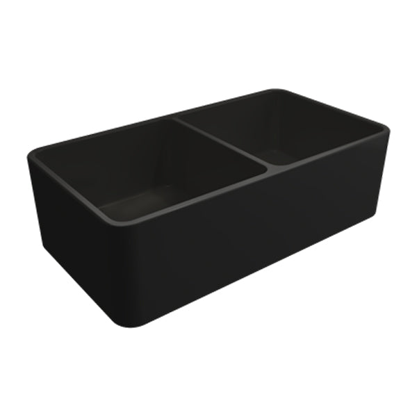 Turner Hastings Novi 85 x 46 Fine Fireclay Butler Sink - Matte Black online at The Blue Space