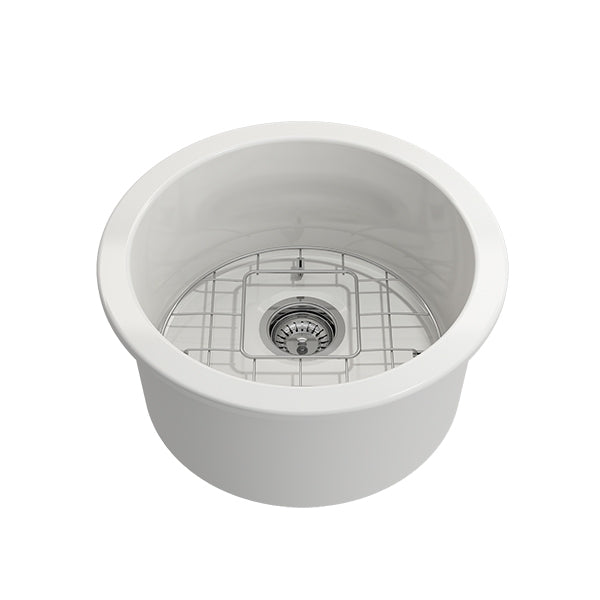 Turner Hastings Cuisine Round 47 Inset/Undermount Fine Fireclay Sink