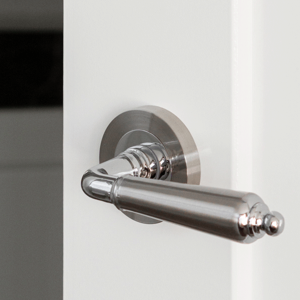 Zanda Oxford Entrance Set 70mm Key/Key Brushed Nickel/Chrome