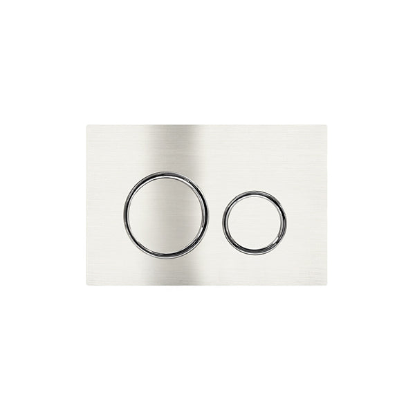 Meir Sigma 21 Dual Flush Plate by Geberit - Brushed Nickel