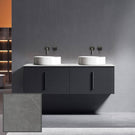 Ingrain 1500mm Wall Hung Vanity with Grey Veins Sintered Stone Top and wall mounted tap
