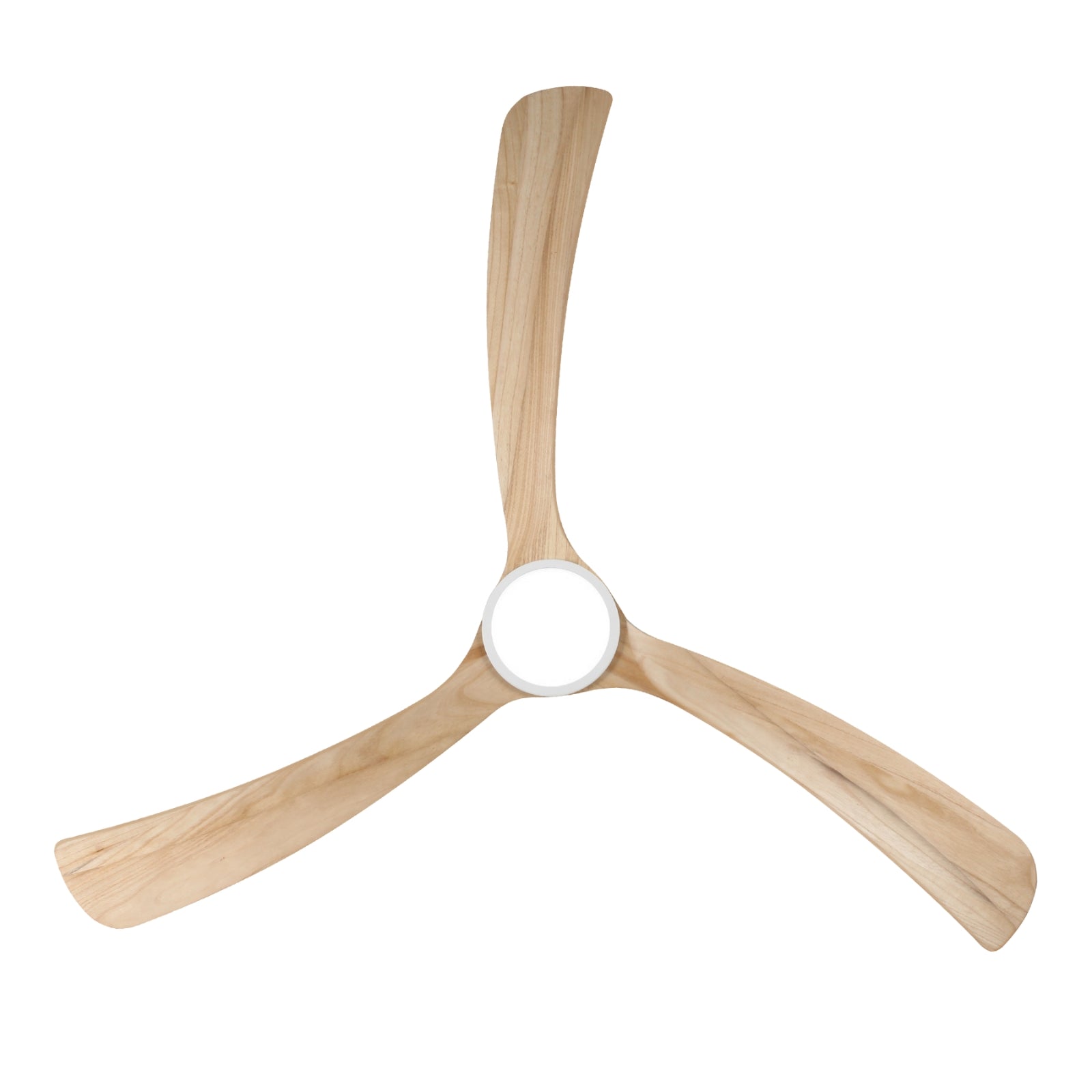 Plan View Fanco Sanctuary 70'' (178cm) DC Ceiling Fan with LED Light - White and Natural KF6011/119A - The Blue Space