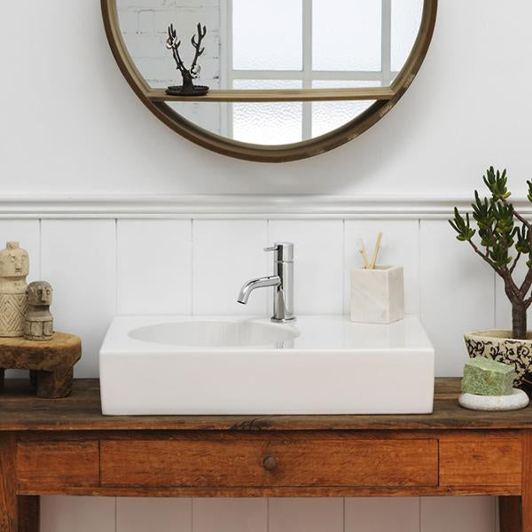 Clark Round Lead Free Pin Basin Mixer - Chrome