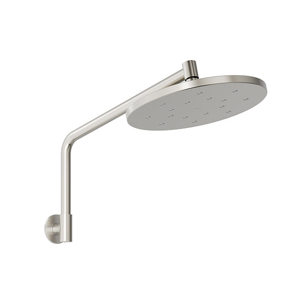 Phoenix Tapware Ormond High-Rise Shower Arm & Rose Brushed Nickel