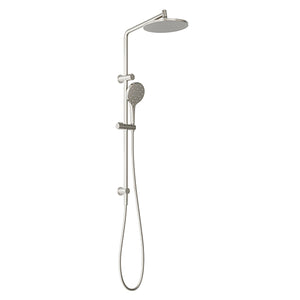 Phoenix Tapware Ormond Twin Rail Shower Brushed Nickel