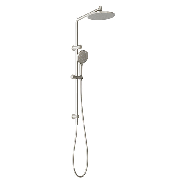 Phoenix Tapware Ormond Twin Rail Shower Brushed Nickel