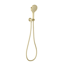 Phoenix Tapware Ormond LuxeXP Hand Shower with Flexible Bracket in Brushed Gold - The Blue Space
