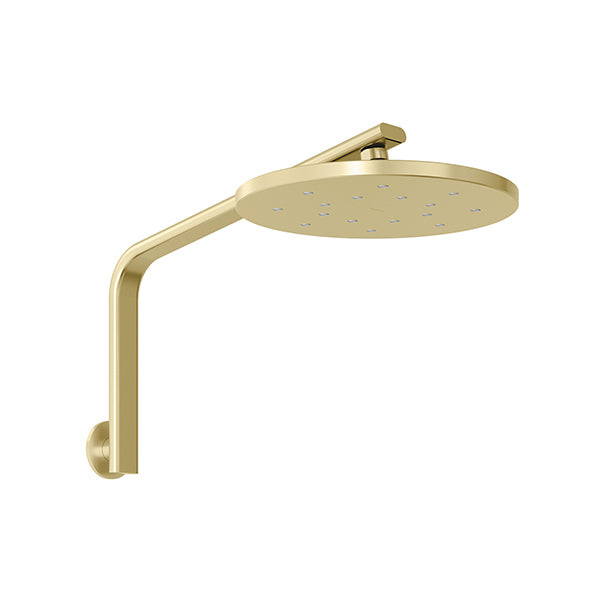 Phoenix Tapware Oxley Luxe XP High Rise Shower Arm and Rose Brushed Gold - The Blue Space
