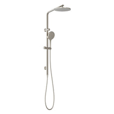 Phoenix Tapware Oxley Twin Shower with LuxeXP Technology in Brushed Nickel - The Blue Space