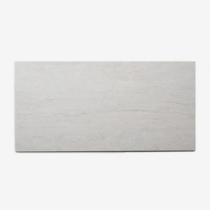 Bianco Josie Cross Cut Travertine Tile Tech grip 300 x 600 x 10mm Porcelain