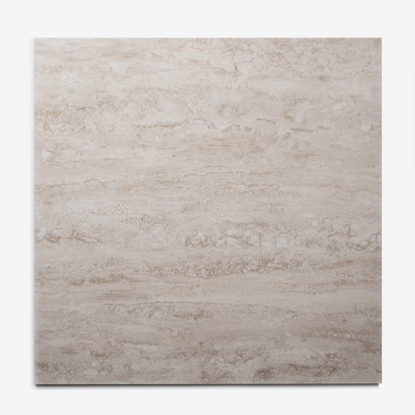 Beige Josie Cross Cut Travertine Tile Tech grip 600 x 600 x 10mm Porcelain