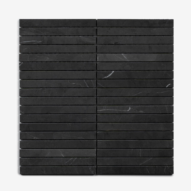 Pietra Grey Gabriele Kit Kat Honed Marble Mosaic 305 x 305 x 8mm