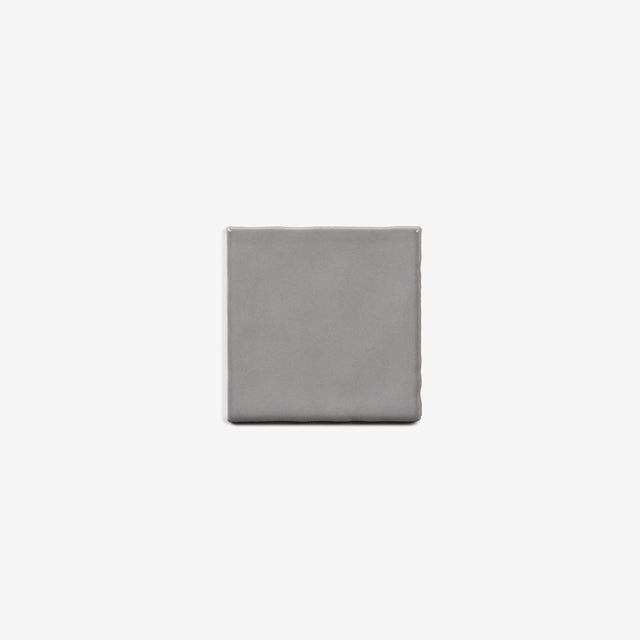 Grey Luca Hand Made Gloss Tile 100 x 100 x 8mm