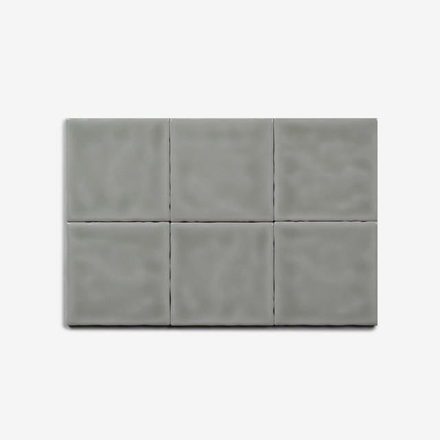 Olive Luca Hand Made Gloss Tile 100 x 100 x 8mm