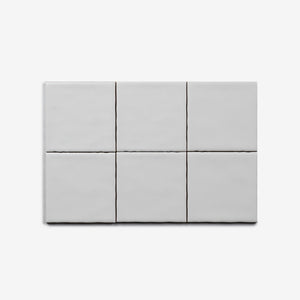 White Luca Hand Made Gloss Tile 100 x 100 x 8mm