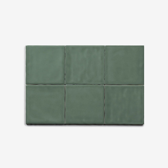 Sage Luca Hand Made Gloss Tile 100 x 100 x 8mm