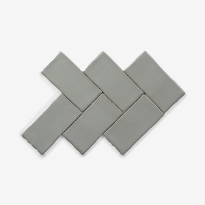 Olive Luca Hand Made Gloss Subway Tile 75 x 150 x 8mm