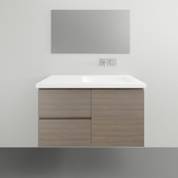 ADP Drift Wall Hung Vanity - 900mm Right Bowl | The Blue Space