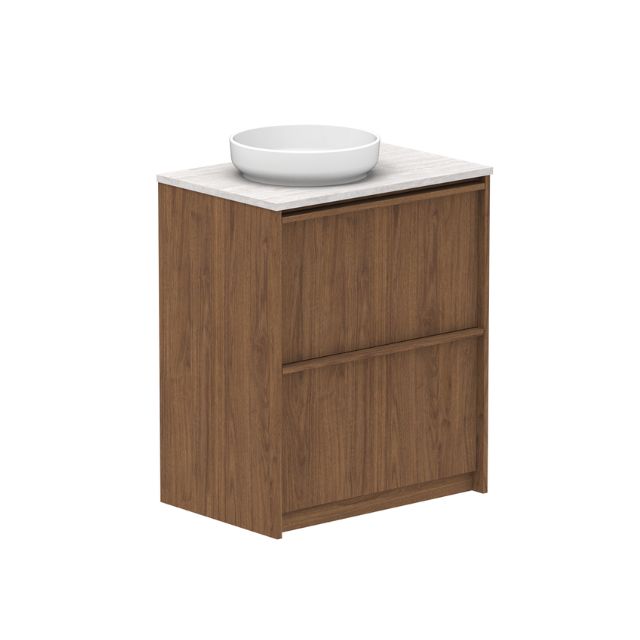 ADP Eli Floor Standing Vanity 750mm Left Bowl ELIFAW0750WKLCP | The Blue Space
