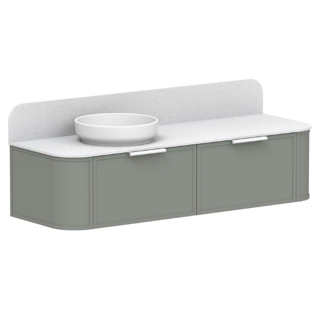ADP Flo Wall Hung Vanity with Caesarstone Top