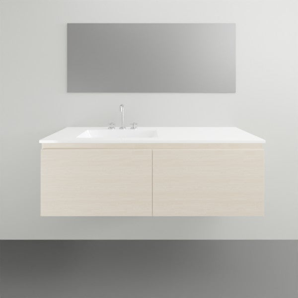 ADP Glacier Lite All Drawer Slim Vanity with Ceramic Top - 1200mm Left Bowl | The Blue Space