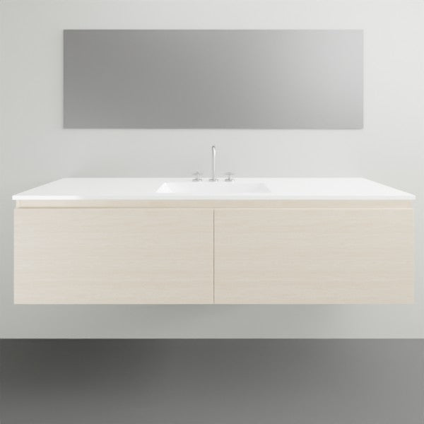 ADP Glacier Lite All Drawer Slim Vanity with Ceramic Top - 1500mm Centre Bowl | The Blue Space