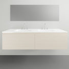 ADP Glacier Lite All Drawer Slim Vanity with Ceramic Top - 1500mm Double Bowl | The Blue Space