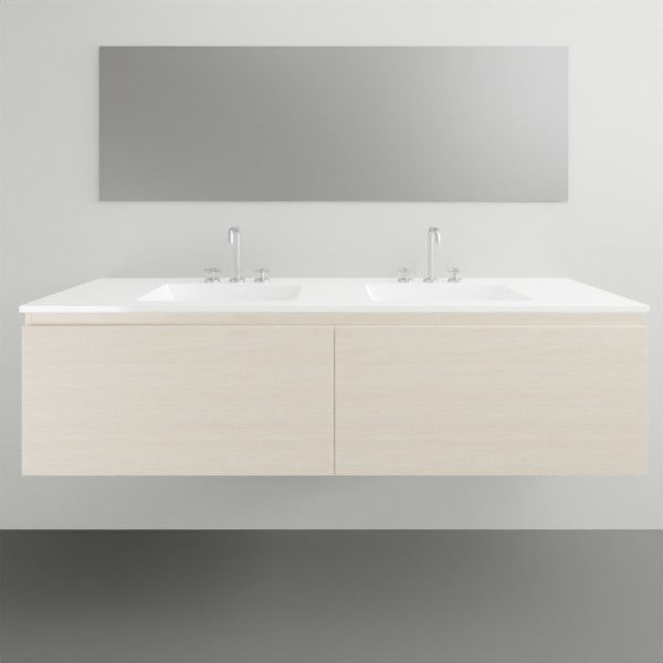 ADP Glacier Lite All Drawer Slim Vanity with Ceramic Top