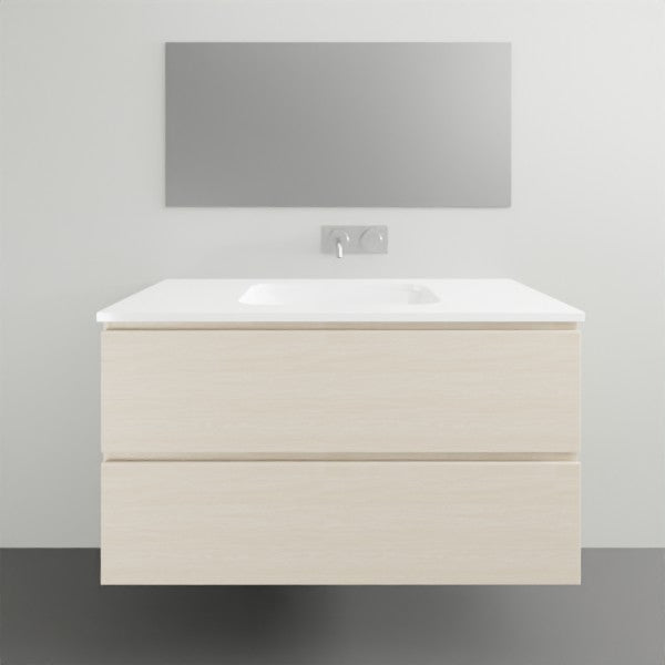 ADP Glacier Lite All Drawer Twin Vanity Solid Surface Top - 1050mm Centre Bowl | The Blue Space