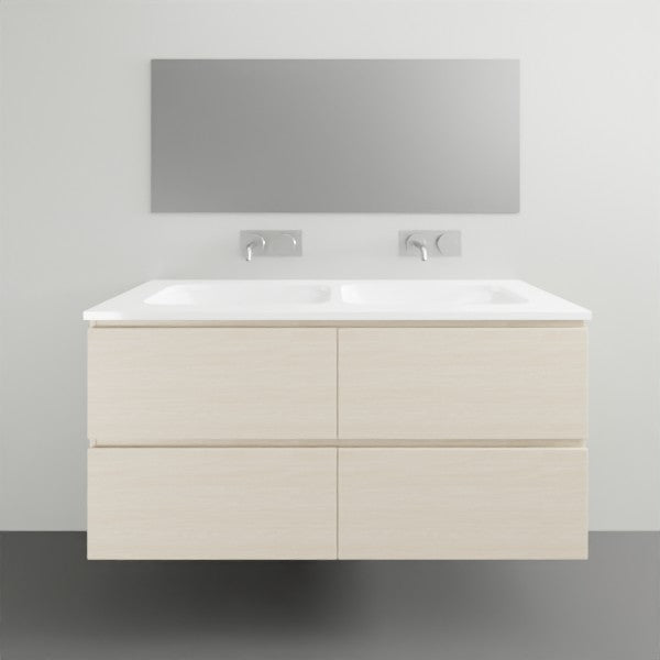 ADP Glacier Lite All Drawer Twin Vanity Solid Surface Top - 1200mm Double Bowl | The Blue Space