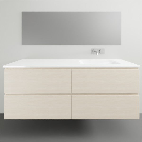 ADP Glacier Lite All Drawer Twin Vanity Solid Surface Top - 1500mm Right Bowl | The Blue Space