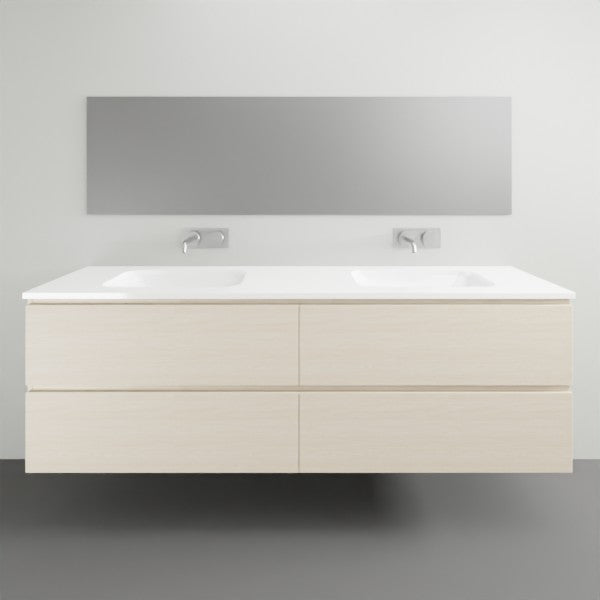 ADP Glacier Lite All Drawer Twin Vanity Solid Surface Top - 1800mm Double Bowl | The Blue Space