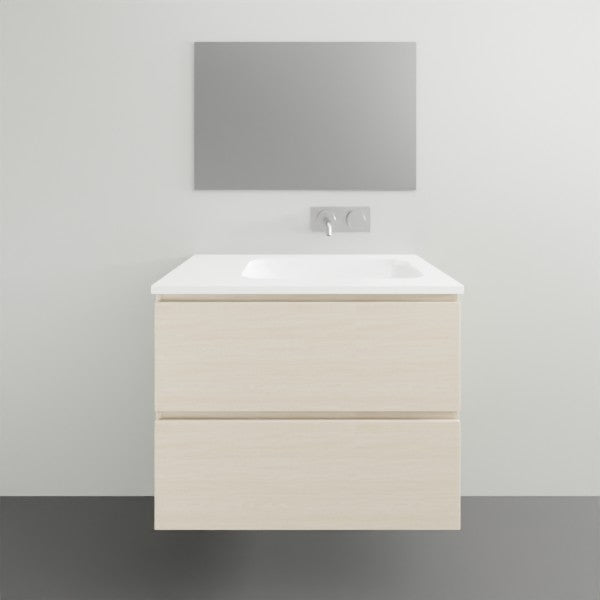 ADP Glacier Lite All Drawer Twin Vanity Solid Surface Top - 750mm Right Bowl | The Blue Space