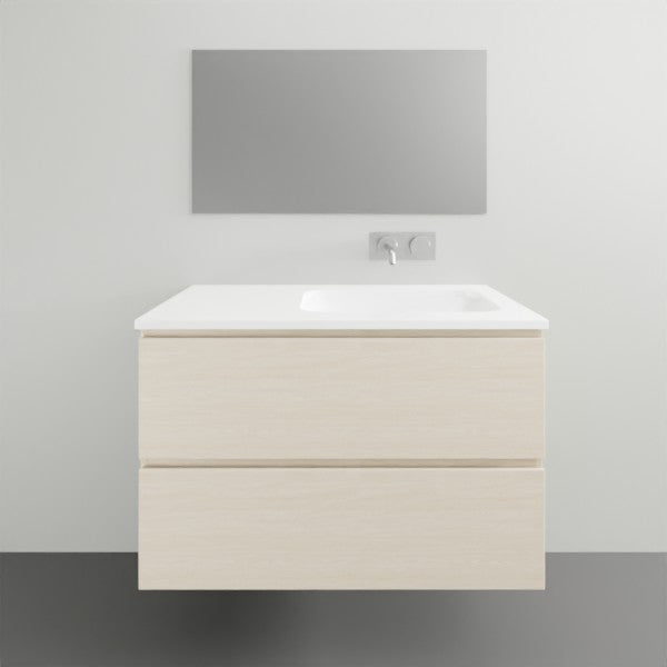 ADP Glacier Lite All Drawer Twin Vanity Solid Surface Top - 900mm Right Bowl | The Blue Space