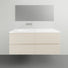 ADP Glacier Lite All Drawer Twin Vanity with Ceramic Top