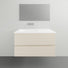 ADP Glacier Lite All Drawer Twin Vanity with Ceramic Top