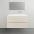 ADP Glacier Lite All Drawer Twin Vanity with Ceramic Top