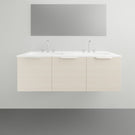 ADP Glacier Lite Door and Drawer Slim Vanity with Cast Marble Top - 1200mm Double Bowl | The Blue Space