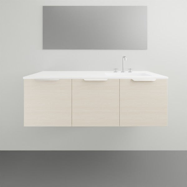 ADP Glacier Lite Door and Drawer Slim Vanity with Cast Marble Top - 1200mm Right Bowl | The Blue Space