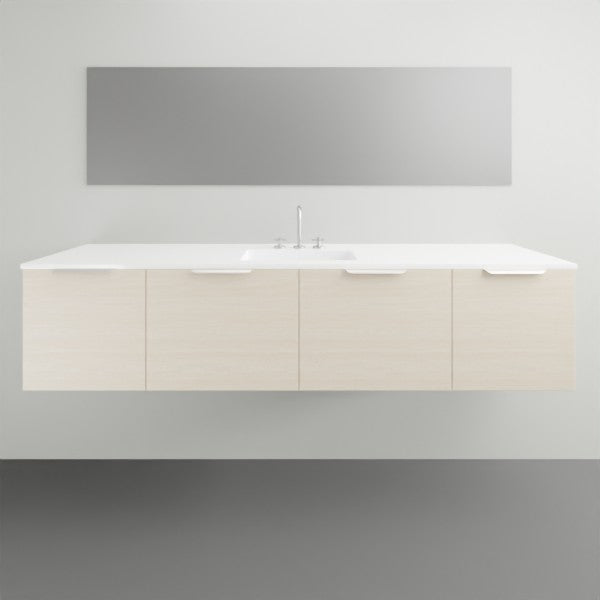 ADP Glacier Lite Door and Drawer Slim Vanity with Cast Marble Top - 1800mm Centre Bowl | The Blue Space