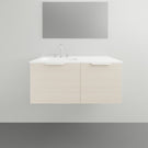ADP Glacier Lite Door and Drawer Slim Vanity with Cast Marble Top - 900mm Left Bowl | The Blue Space