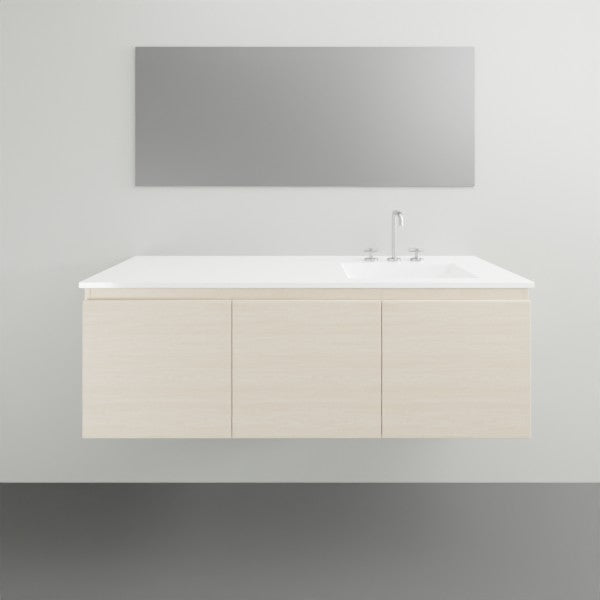 ADP Glacier Lite Door and Drawer Slim Vanity with Ceramic Top - 1200mm Right Bowl | The Blue Space