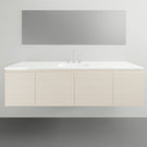 ADP Glacier Lite Door and Drawer Slim Vanity with Ceramic Top - 1500mm Centre Bowl | The Blue Space