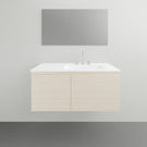 ADP Glacier Lite Door and Drawer Slim Vanity with Ceramic Top - 900mm Right Bowl | The Blue Space