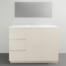 ADP Glacier Lite Door and Drawer Trio Vanity with Ceramic Top - 1200mm Centre Bowl | The Blue Space