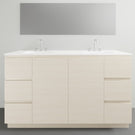 ADP Glacier Lite Door and Drawer Trio Vanity with Ceramic Top - 1500mm Double Bowl | The Blue Space