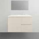 ADP Glacier Lite Door and Drawer Twin Vanity with Cast Marble Top - 900mm Right Bowl | The Blue Space