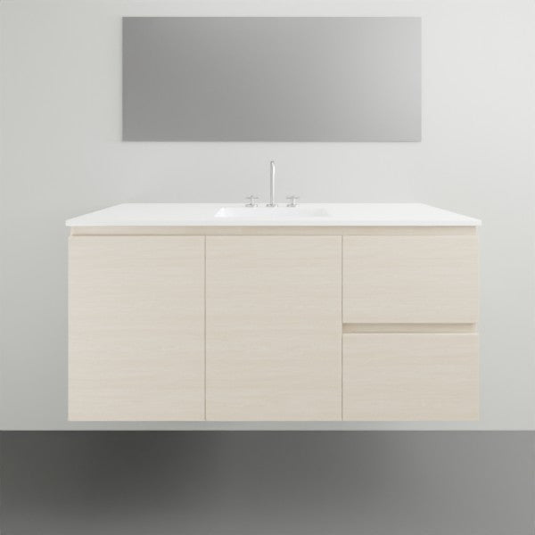 ADP Glacier Lite Twin Vanity with Cast Marble Top - 1200mm Centre Bowl | The Blue Space
