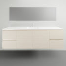 ADP Glacier Lite Twin Vanity with Cast Marble Top - 1800mm Centre Bowl | The Blue Space