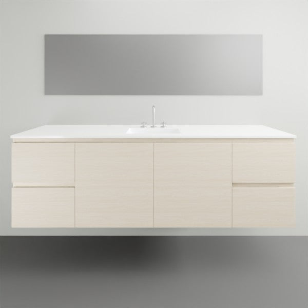 ADP Glacier Lite Twin Vanity with Cast Marble Top - 1800mm Centre Bowl | The Blue Space